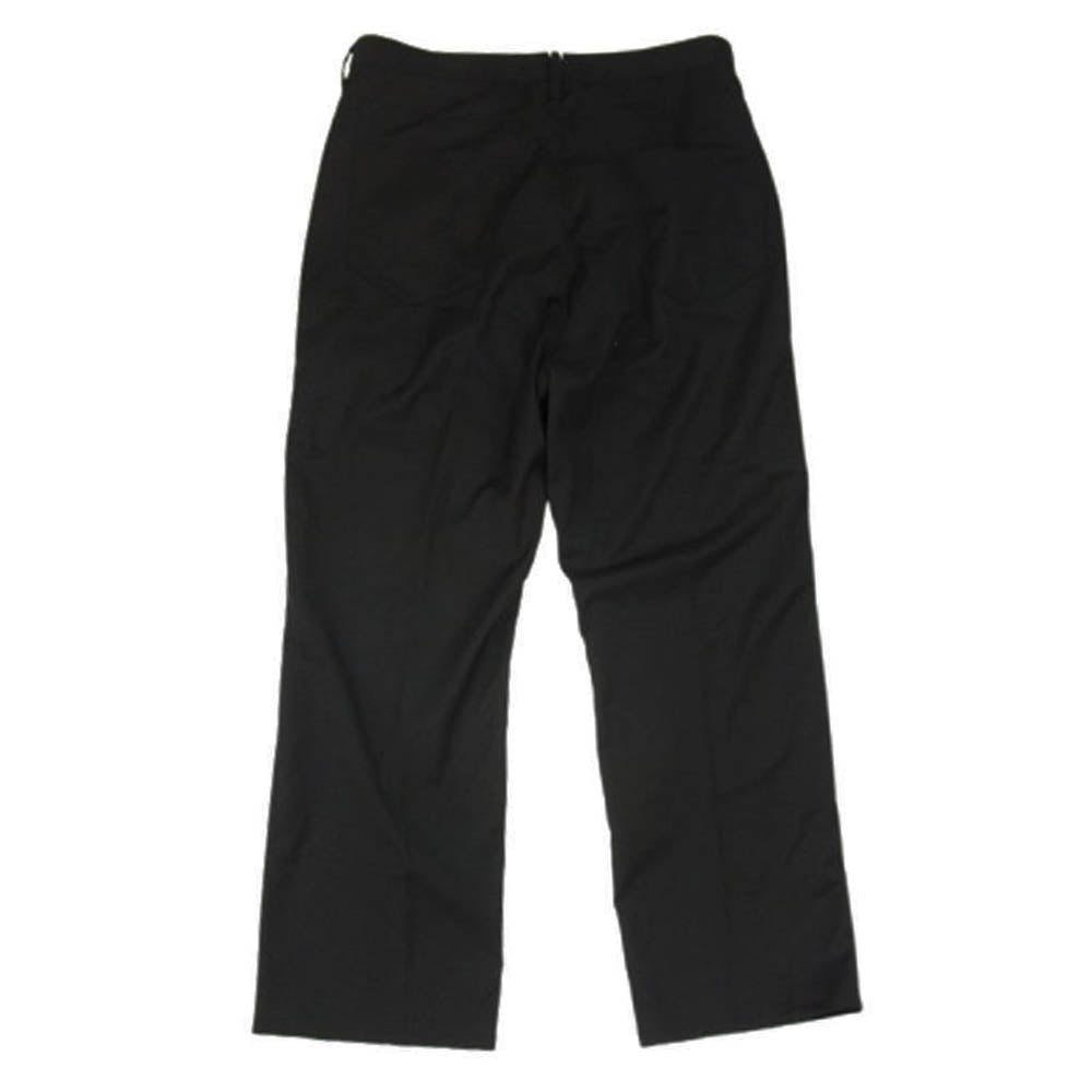 ANCELLM アンセルム ANC-PT44 W/P STRAIGHT PANTS ウール混ポリ スラックス ストレート パンツ ブラック系 2【中古】