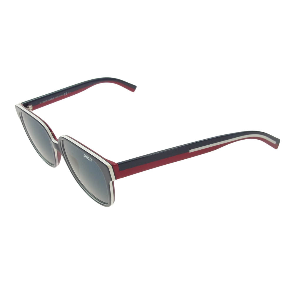 DIOR HOMME ディオールオム DIORFLAG1 セルフレーム ウェリントン サングラス 55□17　150【中古】