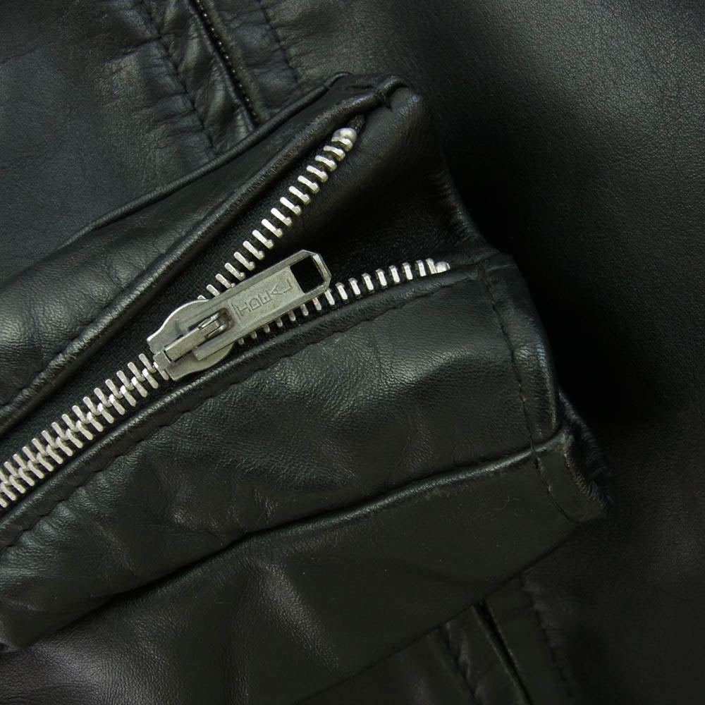 schott ショット 641NS サボテンタグ 復刻 シングル ライダース ジャケット ブラック系 40【中古】