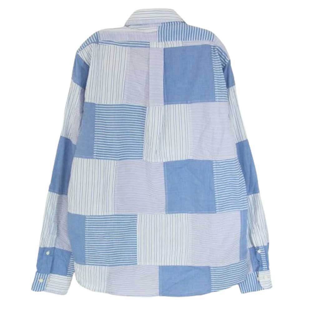 Brooks Brothers ブルックスブラザーズ パッチワーク 長袖 シャツ ブルー系 M【中古】
