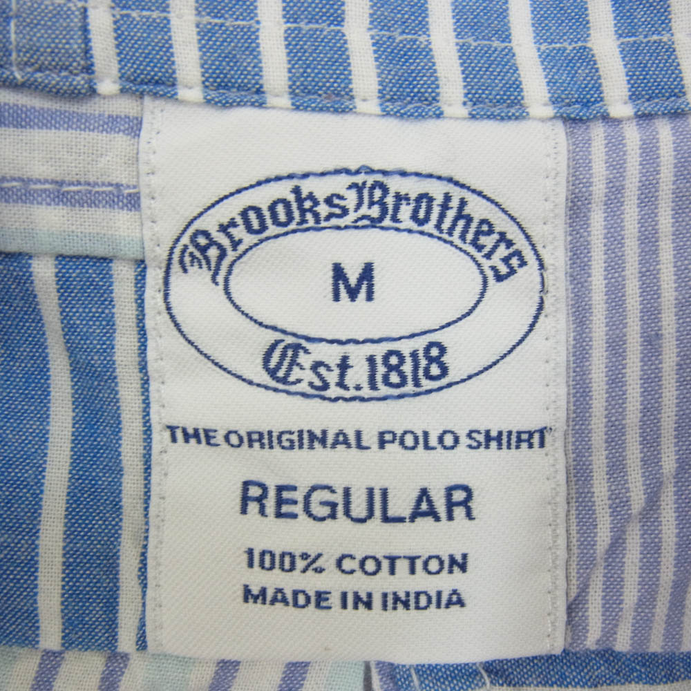 Brooks Brothers ブルックスブラザーズ パッチワーク 長袖 シャツ ブルー系 M【中古】