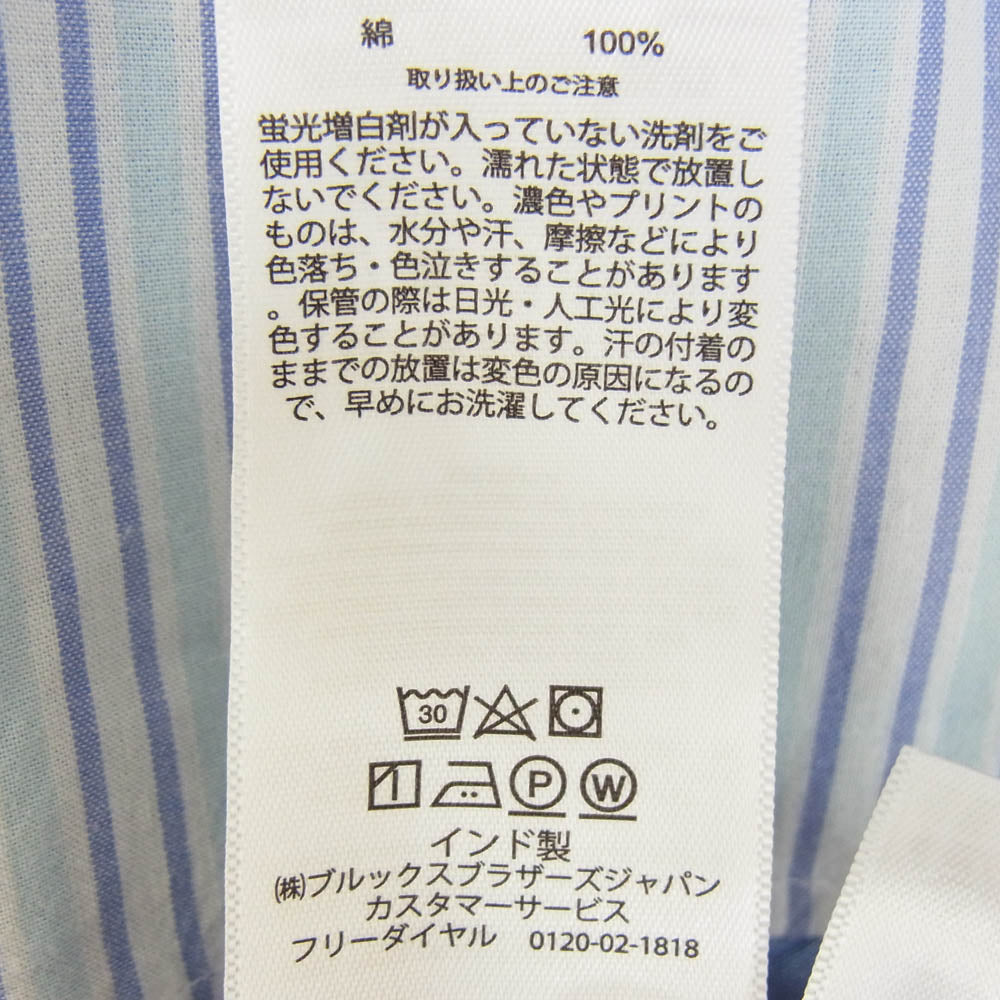 Brooks Brothers ブルックスブラザーズ パッチワーク 長袖 シャツ ブルー系 M【中古】