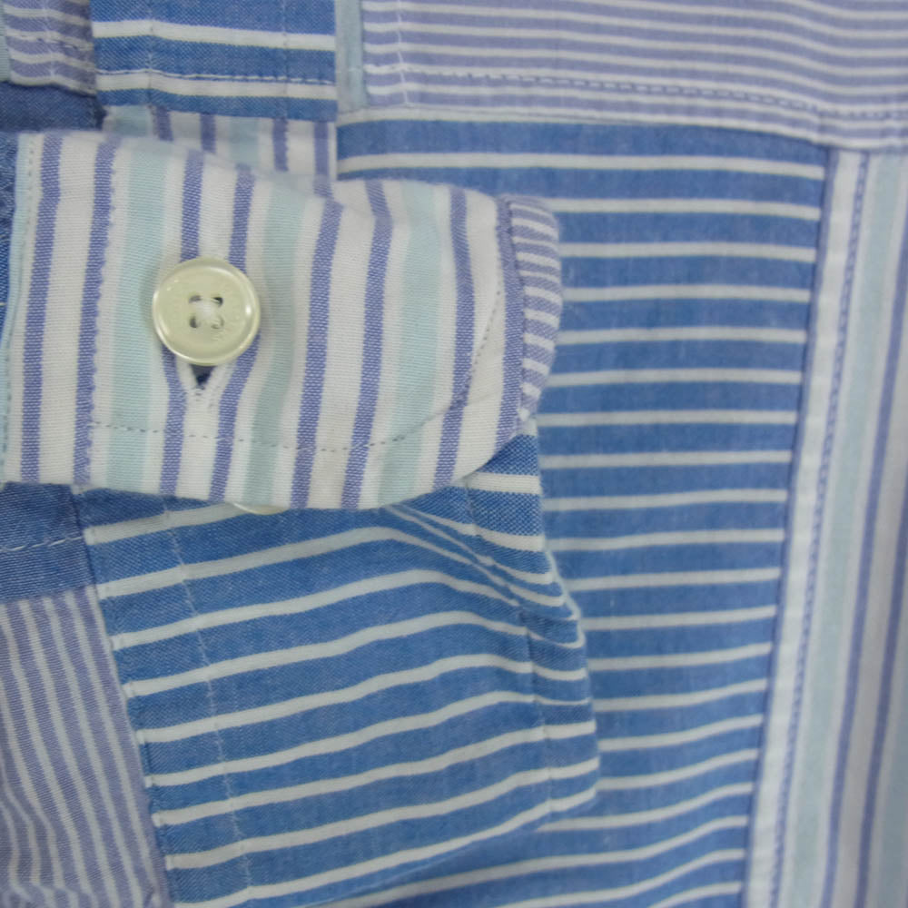 Brooks Brothers ブルックスブラザーズ パッチワーク 長袖 シャツ ブルー系 M【中古】