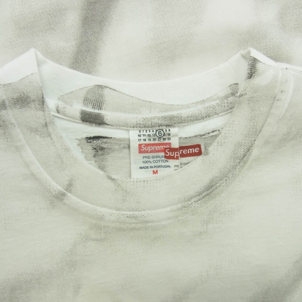 Supreme シュプリーム 24SS MM6 Maison Margiela Box Logo Tee 転写 ボックスロゴ Tシャツ ホワイト系 グレー系 M【新古品】【未使用】【中古】