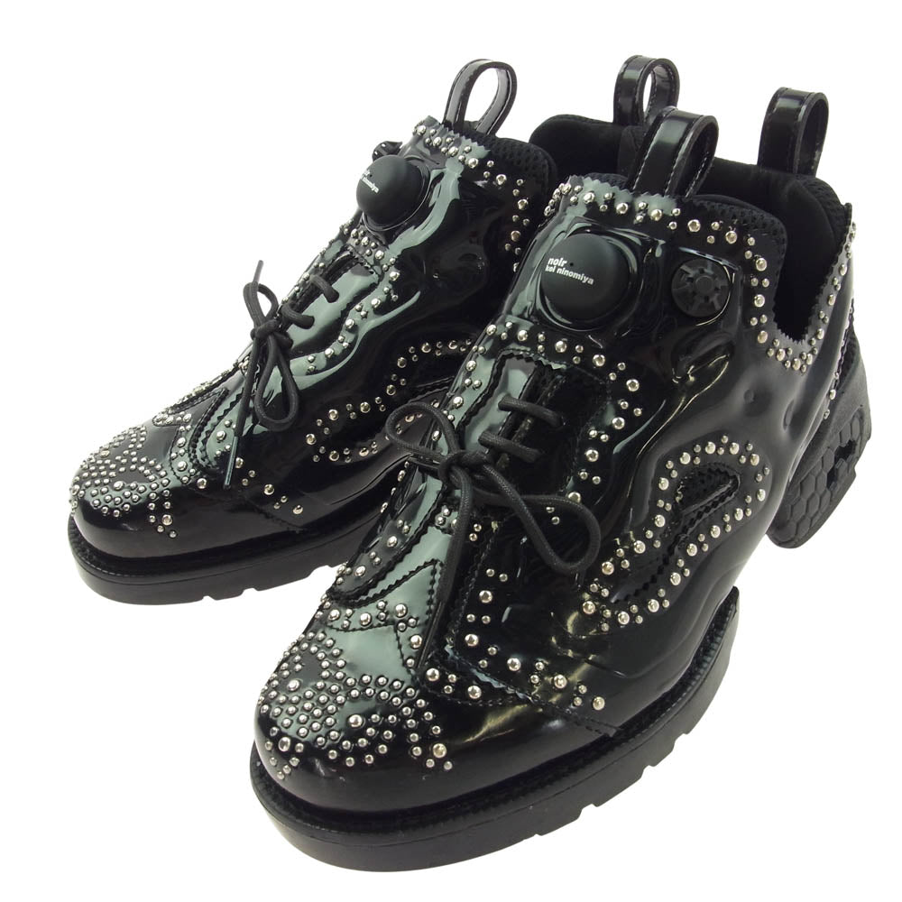 ノワールケイニノミヤ 25SS 3O-K101-051 Reebok リーボック IPF　DRESS PUMP FURY ポンプ フューリー スタッズ スニーカー ブラック系 27cm【極上美品】【中古】