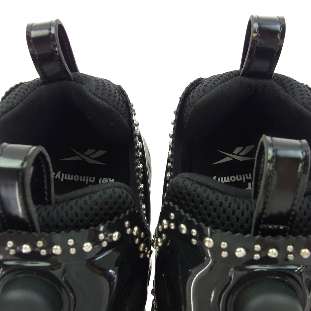 ノワールケイニノミヤ 25SS 3O-K101-051 Reebok リーボック IPF　DRESS PUMP FURY ポンプ フューリー スタッズ スニーカー ブラック系 27cm【極上美品】【中古】