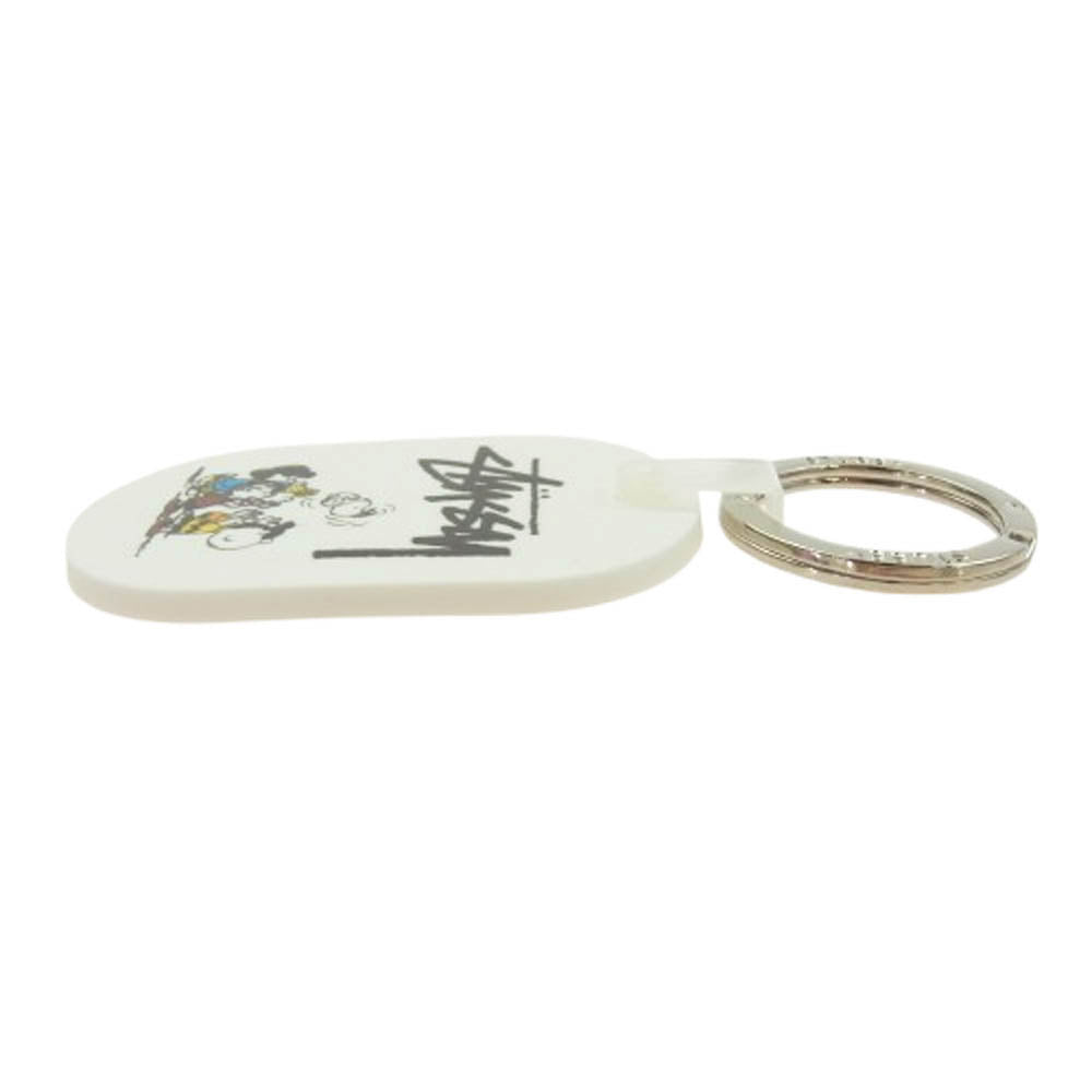 STUSSY ステューシー × PEANUTS ピーナッツ SNOOPY スヌーピー キーホルダー ホワイト系【新古品】【未使用】【中古】