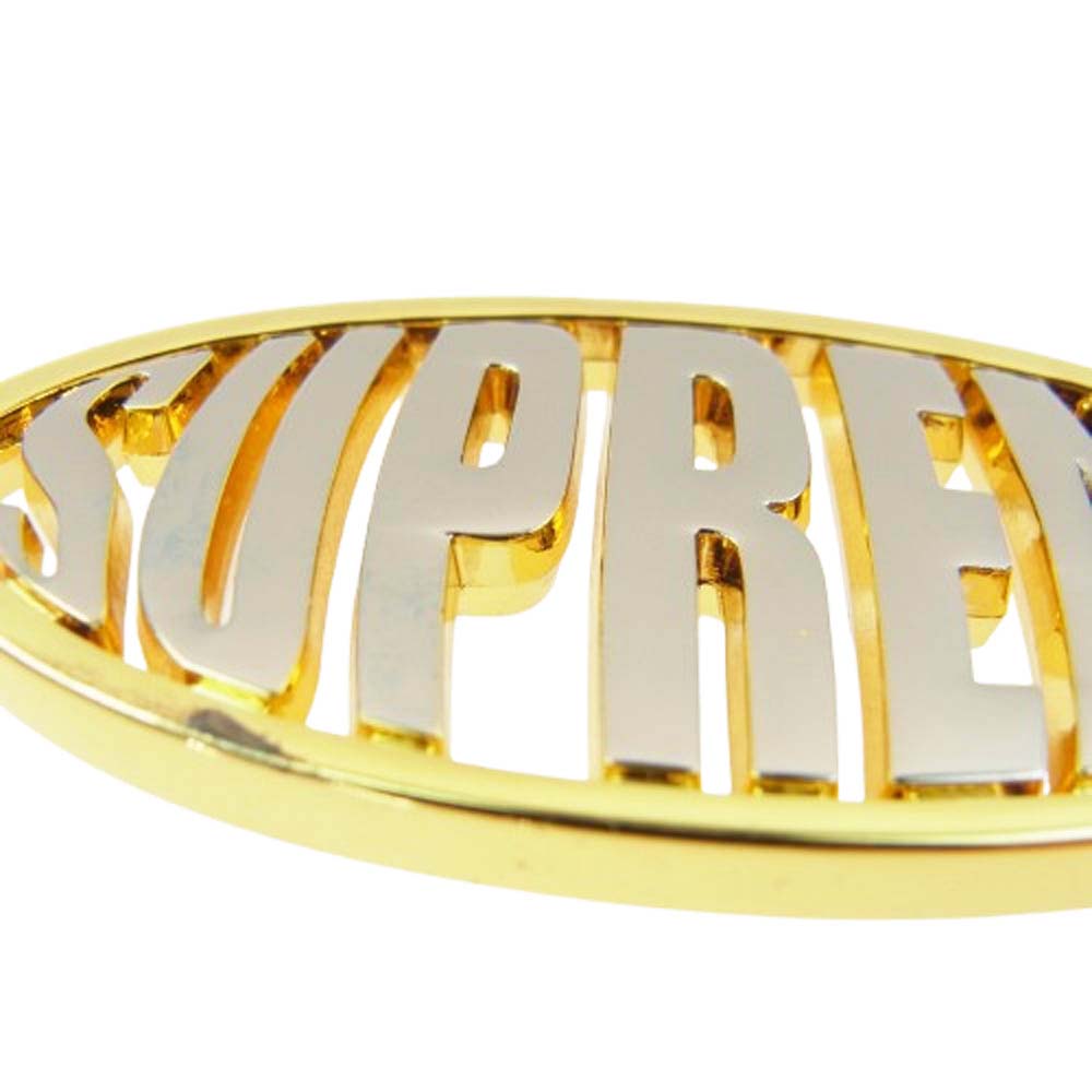 Supreme シュプリーム 17SS Oval Logo Keychain ロゴデザイン キーホルダー キーチェーン シルバー系 ゴールド系【新古品】【未使用】【中古】