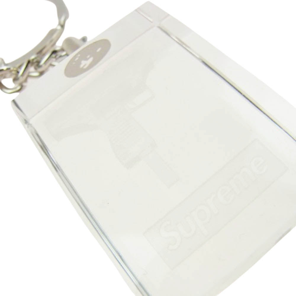 Supreme シュプリーム 15AW 3D Lucite Uzi Keychain 3D デザイン マシンガン キーホルダー キーチェーン クリア系 シルバー系【新古品】【未使用】【中古】