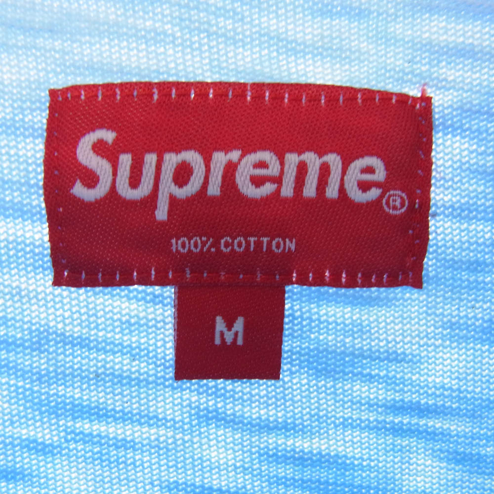 Supreme シュプリーム 14AW POCKET TEE ポケット Tシャツ ライトブルー系 M【中古】
