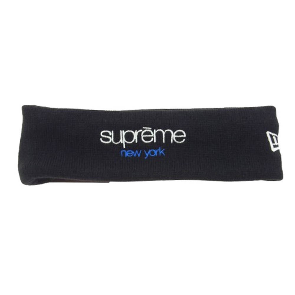 Supreme シュプリーム 15AW New Era Classic Logo Headband ニューエラ クラシックロゴ ヘッドバンド BLACK ブラック系【極上美品】【中古】