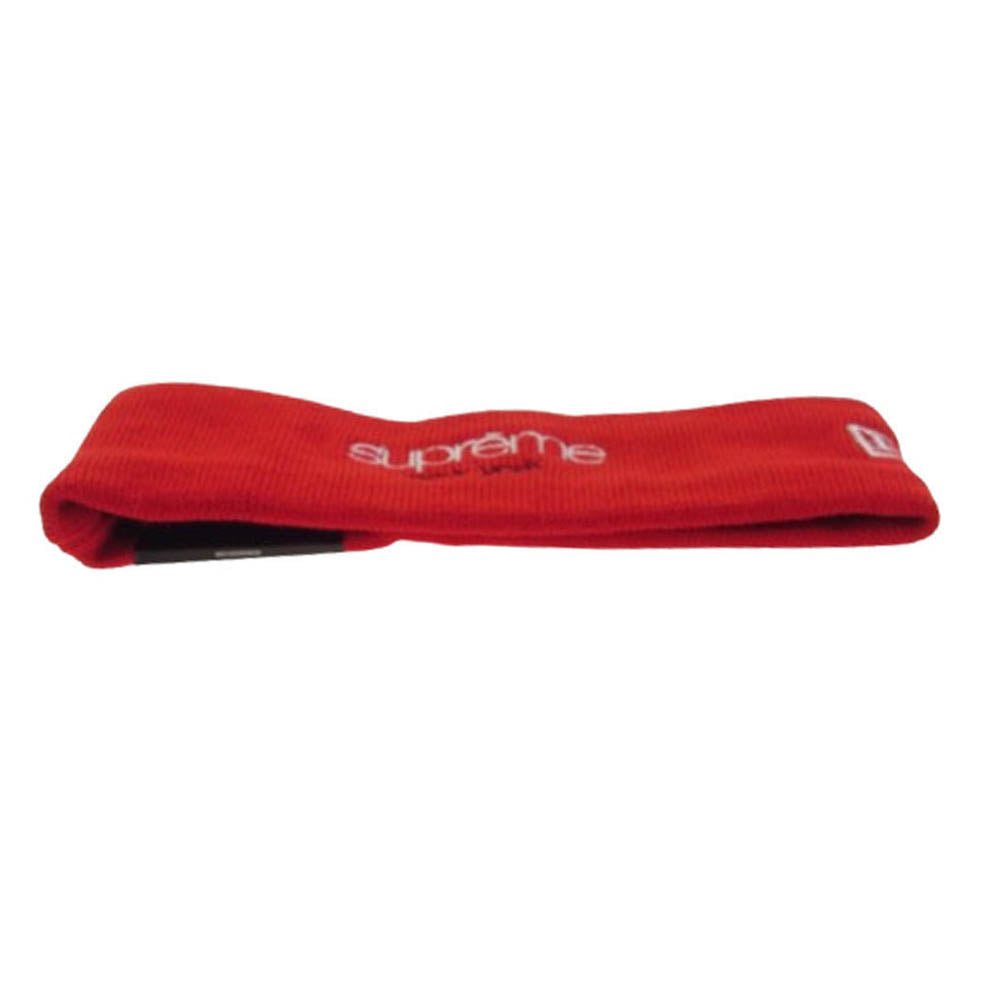 Supreme シュプリーム 15AW New Era Classic Logo Headband ニューエラ クラシックロゴ ヘッドバンド RED レッド系【極上美品】【中古】