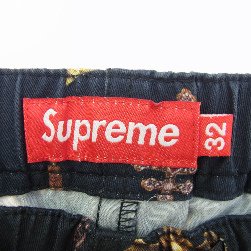 Supreme シュプリーム 13SS crosses belted short クロス柄 ショーツ ブラック系 32【中古】
