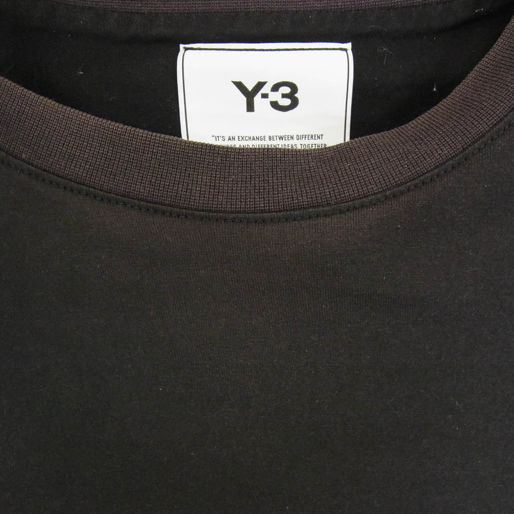 Y-3 Yohji Yamamoto ワイスリー ヨウジヤマモト 16C001 バックロゴ 半袖 Tシャツ ブラック系 M【中古】