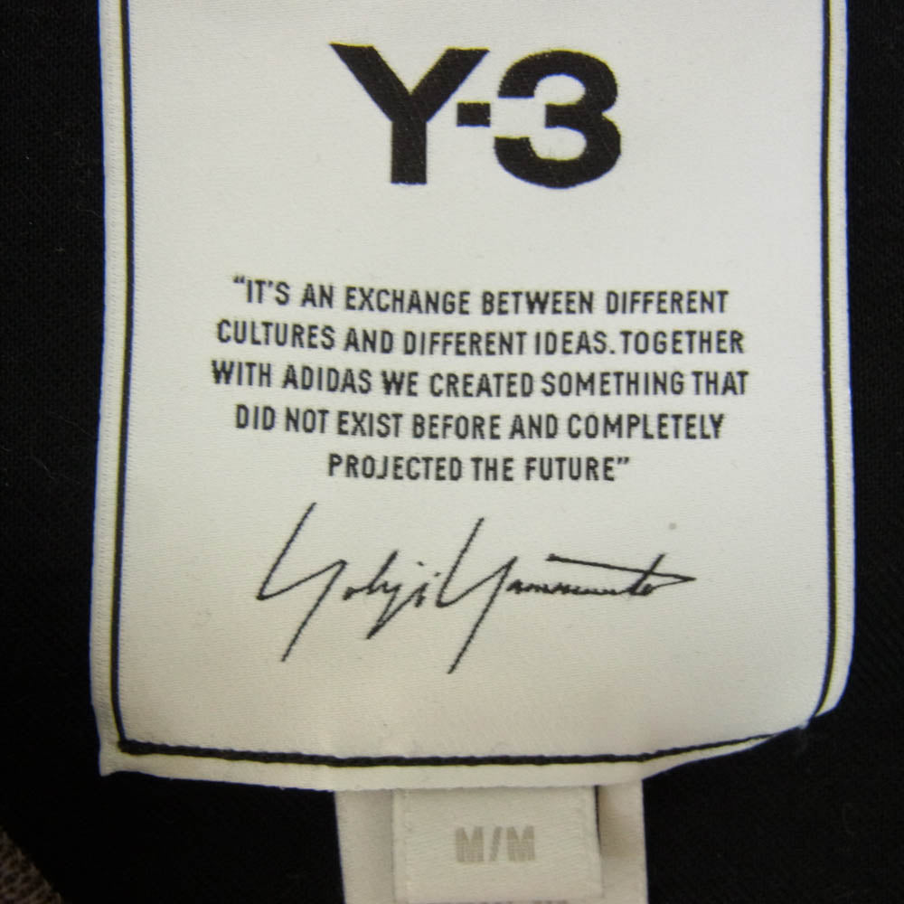 Y-3 Yohji Yamamoto ワイスリー ヨウジヤマモト 16C001 バックロゴ 半袖 Tシャツ ブラック系 M【中古】