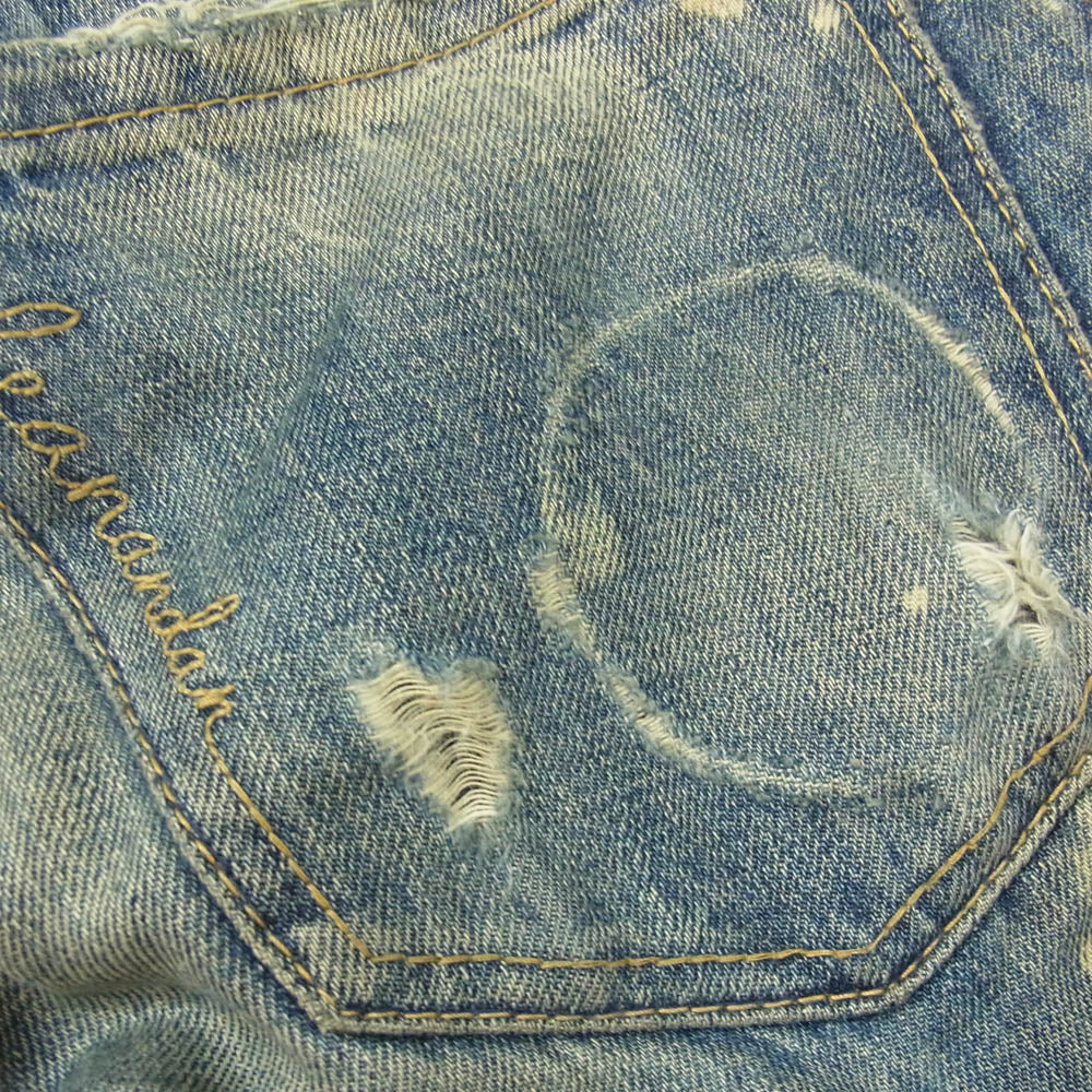 DSQUARED2 ディースクエアード 15SS S7 4LA0711 S30281 COOL GUY JEAN クール ガイ ジーン ボタンフライ ダメージ加工 デニム パンツ インディゴブルー系 42【中古】