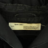 OFF-WHITE オフホワイト WORK COAT Virgil Abloh ワーク スタッフ ステンカラー コート ブラック系 S【中古】