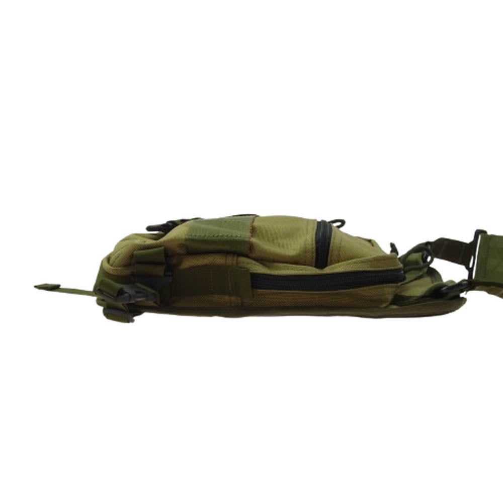 BRIEFING ブリーフィング DROP POUCH RM  ボディバッグ ウエストポーチ カーキ系【美品】【中古】