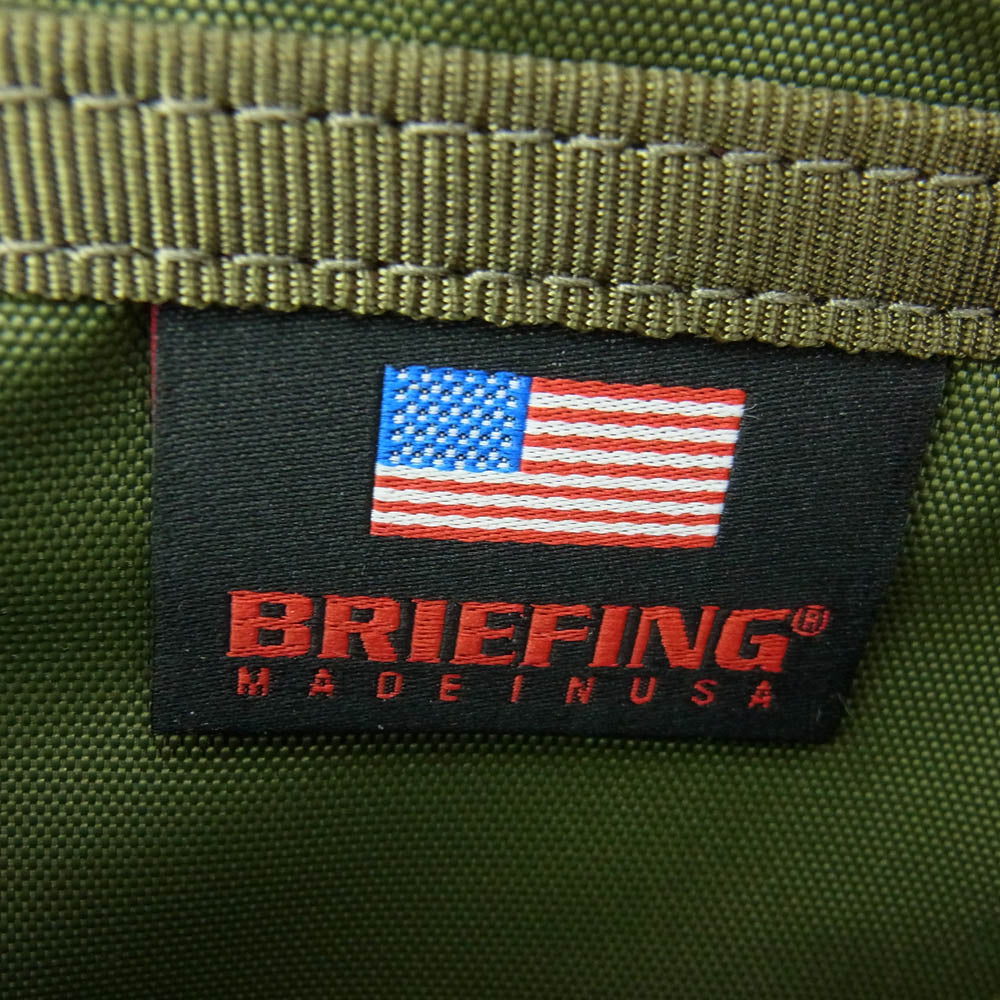 BRIEFING ブリーフィング DROP POUCH RM  ボディバッグ ウエストポーチ カーキ系【美品】【中古】