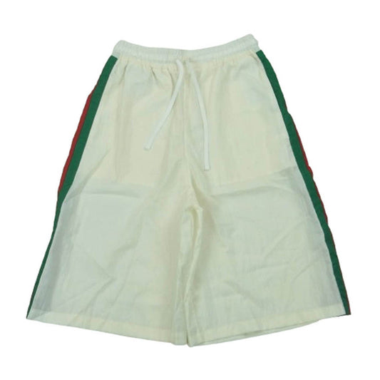 GUCCI グッチ 678653XJDYH BERMUDA Technical nylon shorts テクニカル ナイロン ショーツ ハーフ パンツ オフホワイト系 XS【美品】【中古】