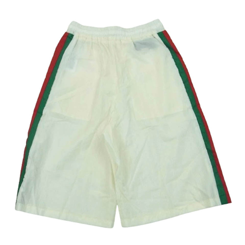 GUCCI グッチ 678653XJDYH BERMUDA Technical nylon shorts テクニカル ナイロン ショーツ ハーフ パンツ オフホワイト系 XS【美品】【中古】