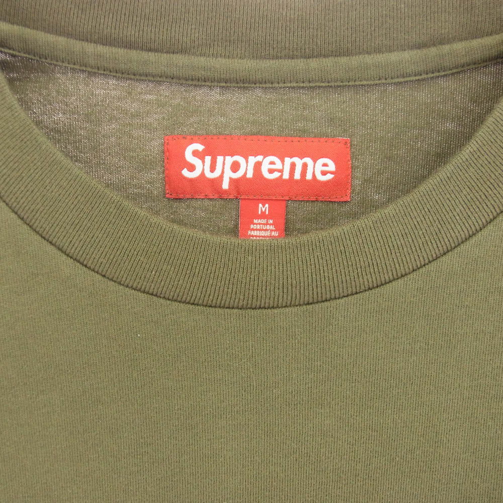 Supreme シュプリーム 23AW High Density Small Box S/S ハイデンシティースモールボックスショートスリーブトップ Tシャツ オリーブ カーキ系 M【美品】【中古】