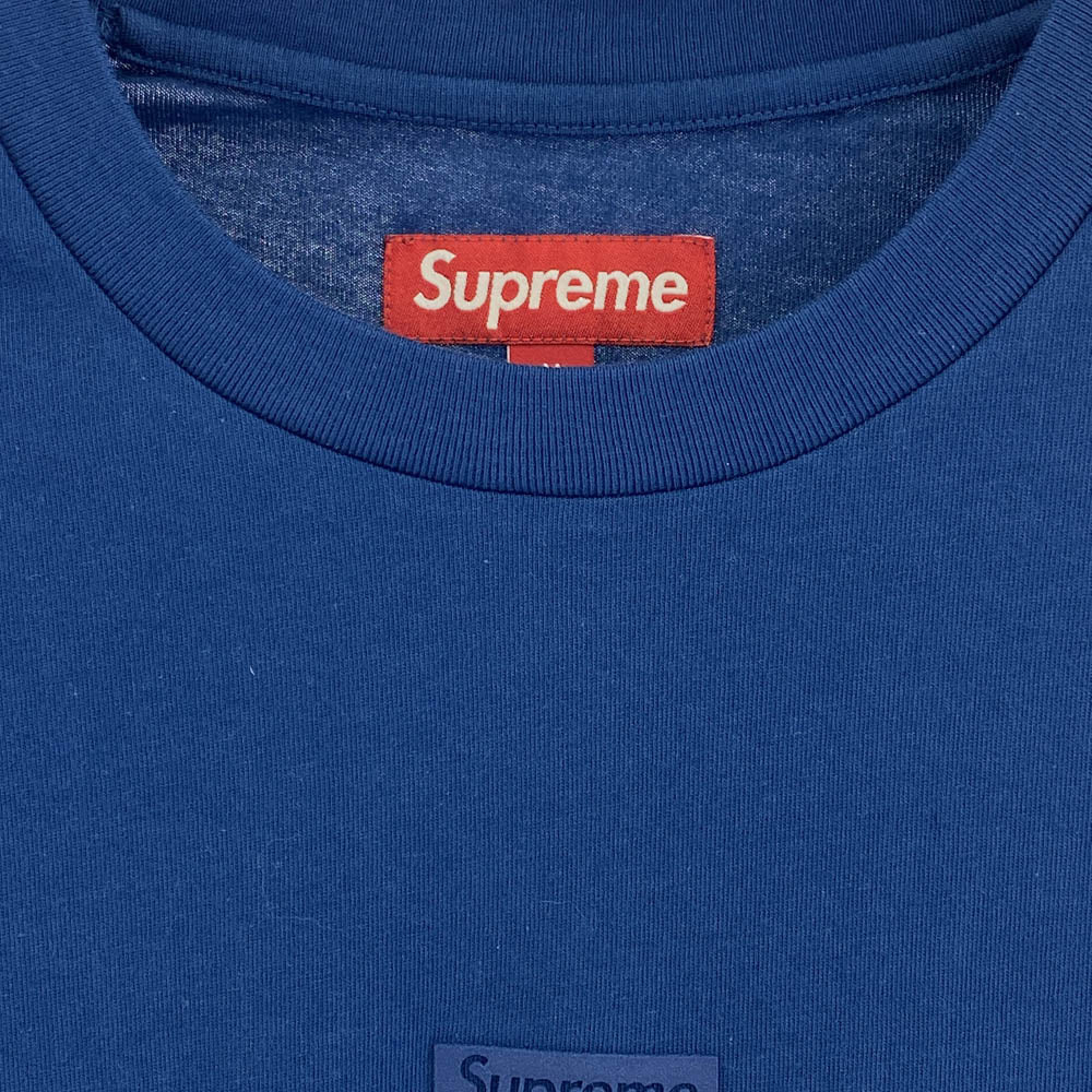 Supreme シュプリーム 23AW High Density Small Box S/S ハイデンシティースモールボックスショートスリーブトップ Tシャツ ライトネイビー M ライトネイビー系【極上美品】【中古】