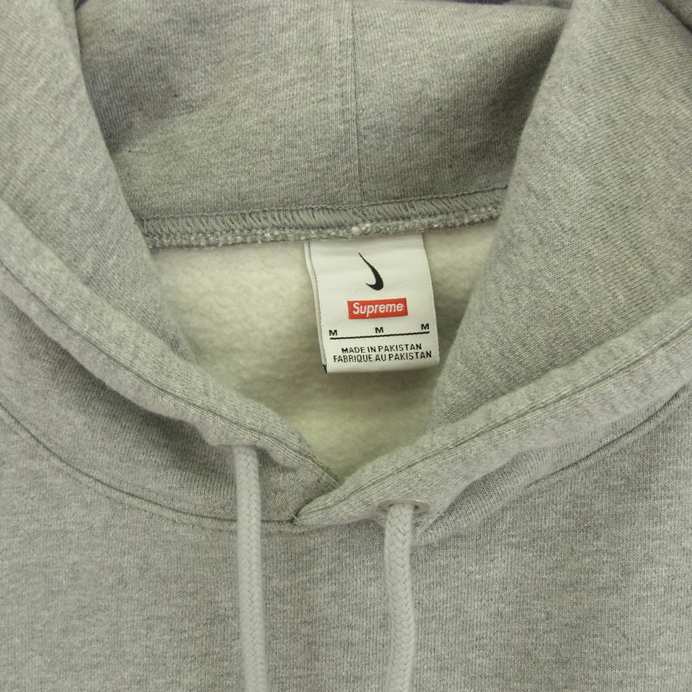 Supreme シュプリーム 24SS Nike Hooded Sweatshirt ナイキ フーディー スウェットシャツ パーカー グレー系 M【中古】