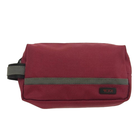 TUMI トゥミ ポーチ 小物入れ エンジ系【中古】