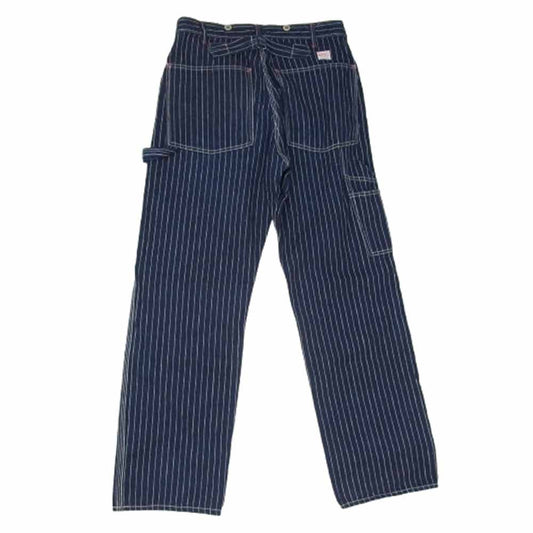 WAREHOUSE ウエアハウス ヒッコリー ペインター パンツ ネイビー系 33【中古】