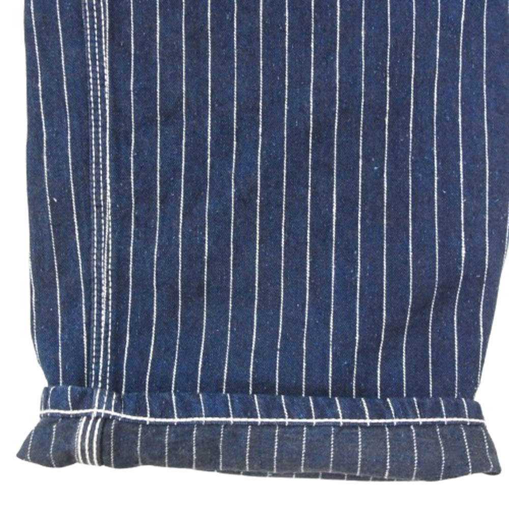 WAREHOUSE ウエアハウス ヒッコリー ペインター パンツ ネイビー系 33【中古】
