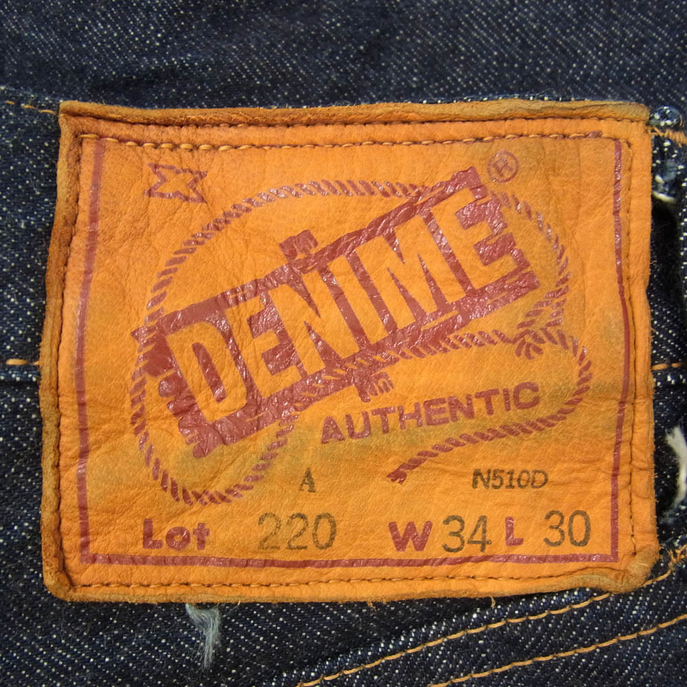 WAREHOUSE ウエアハウス 220A DENIME ドゥニーム  OFFSET XX MODEL ジーンズ デニムパンツ ジーパン インディゴブルー系 34【中古】