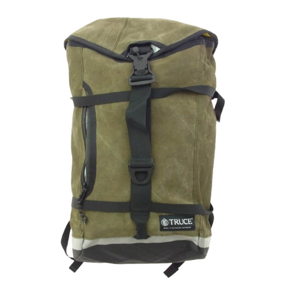 トゥルースデザインス TRUCE DESIGNS Drop Liner Backpack ブラウン チェストストラップ ウエストストラップ ドロップ ライナー バックパック リュック カーキ系【中古】 トゥルースデザインス Drop Liner Backpack ブラウン チェスト