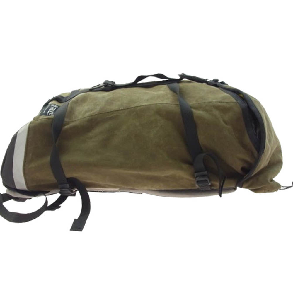 トゥルースデザインス Drop Liner Backpack ブラウン チェストストラップ ウエストストラップ ドロップ ライナー バックパック リュック カーキ系【中古】