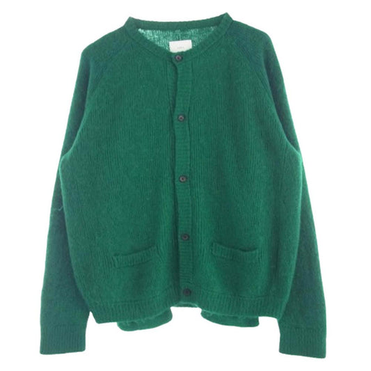 ssstein シュタイン ST.445 KID MOHAIR CARDIGAN キッドモヘア カーディガン グリーン系 L【中古】