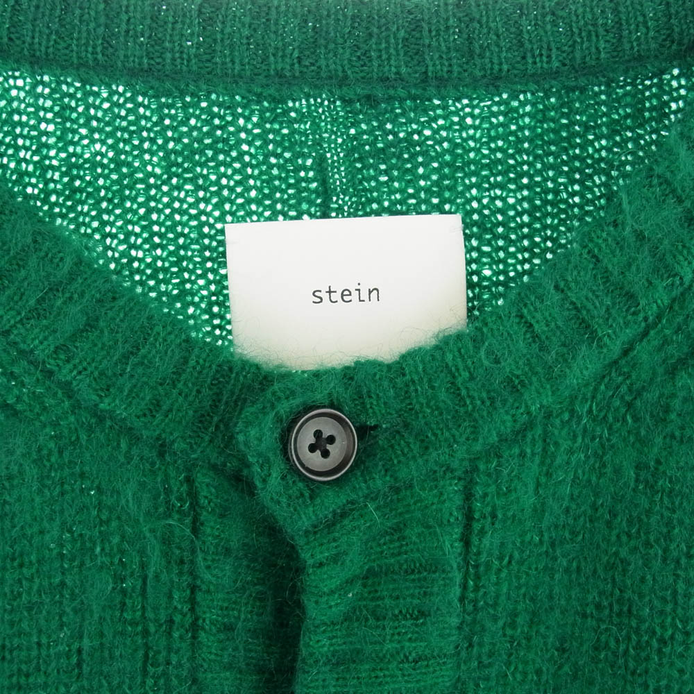 ssstein シュタイン ST.445 KID MOHAIR CARDIGAN キッドモヘア カーディガン グリーン系 L【中古】