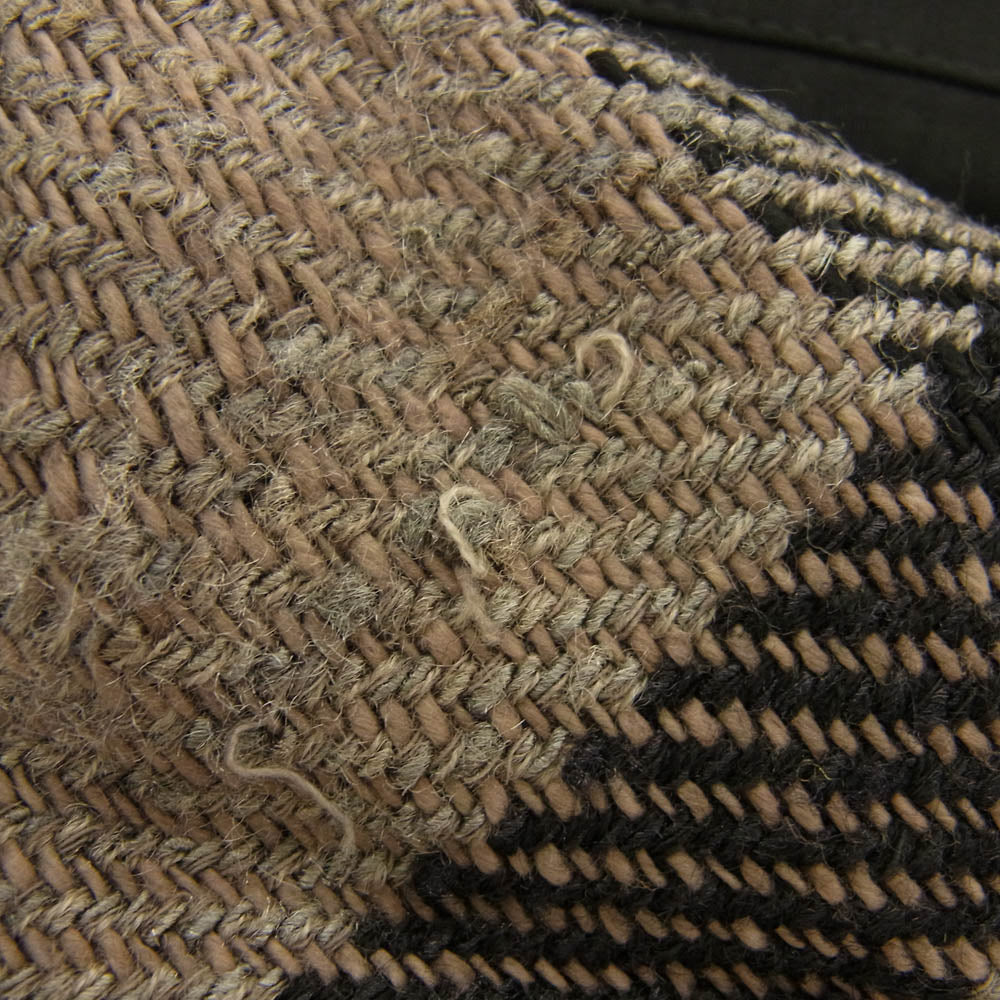 Yohji Yamamoto POUR HOMME ヨウジヤマモトプールオム 20AW HR-P66-876 二重ラップ Pチェック柄 パンツ ブラック系 2【中古】