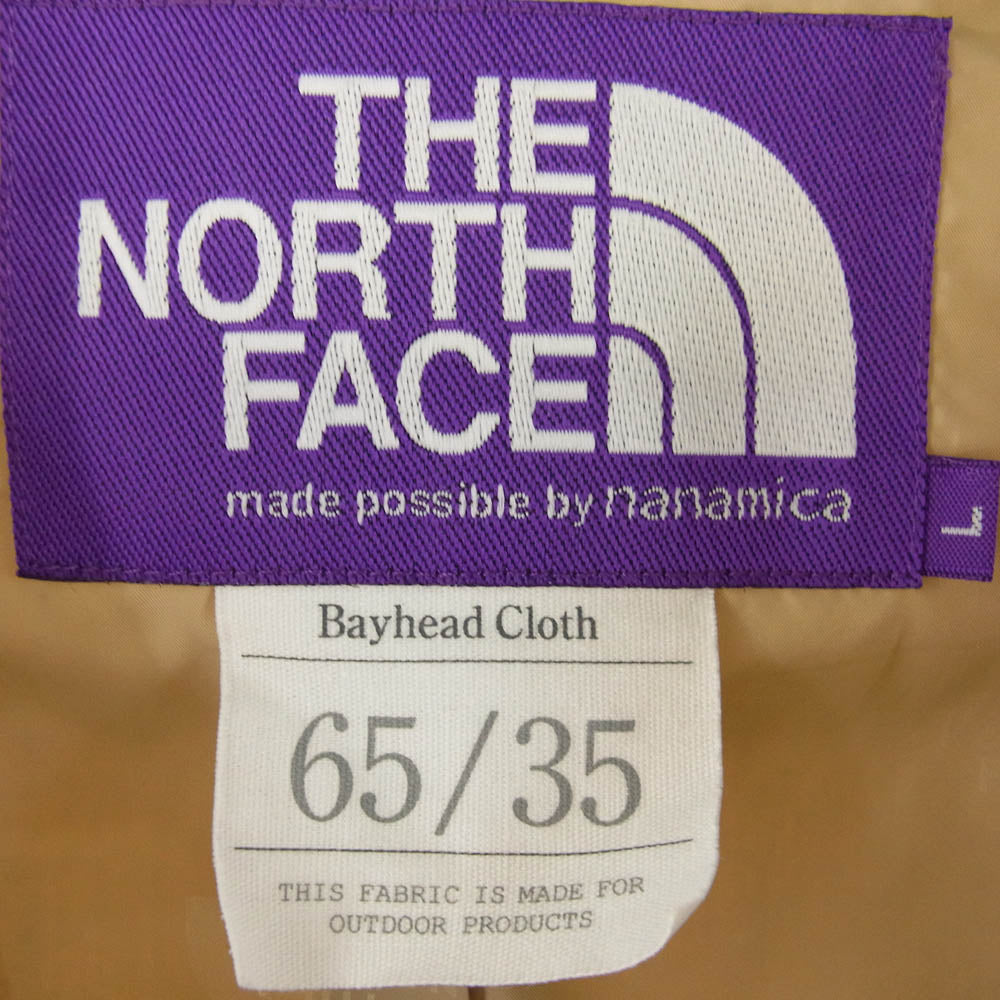THE NORTH FACE ノースフェイス NP2101N PURPLE LABEL パープルレーベル Hopper Field Jacket ホッパー フィールド ジャケット ベージュ系 L【中古】
