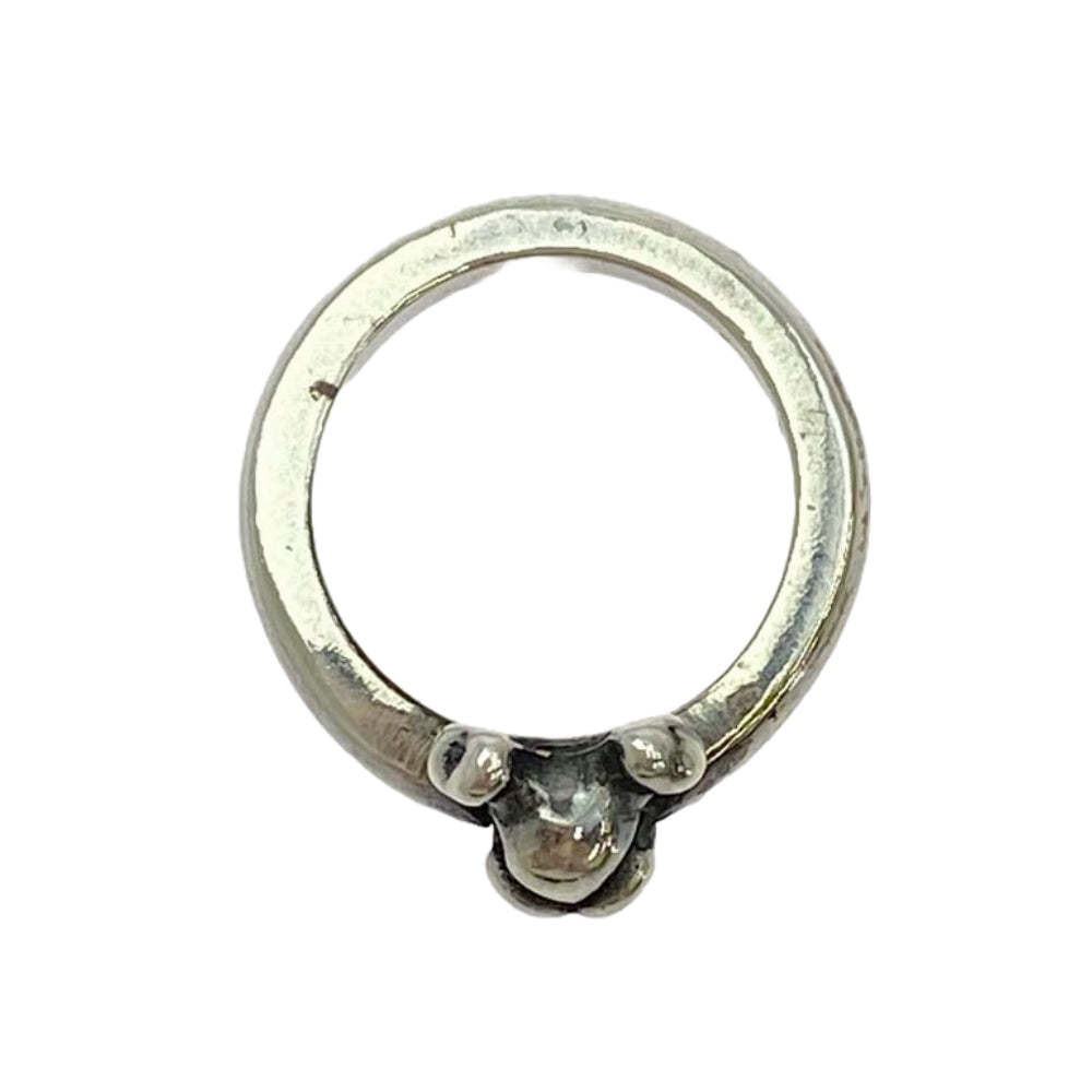 BILL WALL LEATHER ビルウォールレザー スモール クロスボーン スカル リング シルバー系 6.5号【中古】
