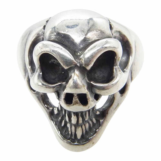 BILL WALL LEATHER ビルウォールレザー Good Luck Scull グッドラック スカル リング シルバー系 14号【中古】