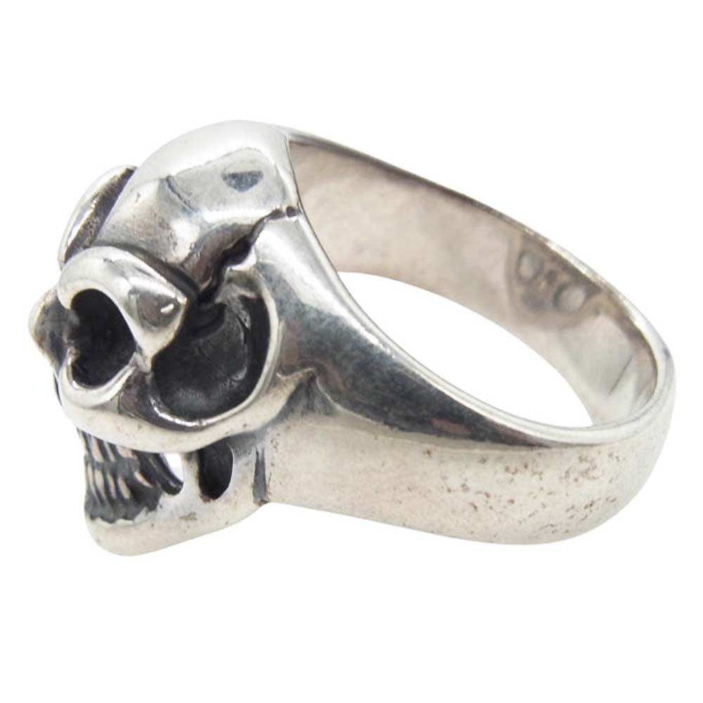 BILL WALL LEATHER ビルウォールレザー Good Luck Scull グッドラック スカル リング シルバー系 14号【中古】