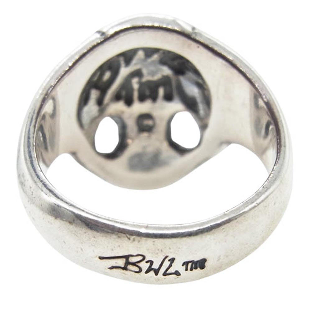 BILL WALL LEATHER ビルウォールレザー Good Luck Scull グッドラック スカル リング シルバー系 14号【中古】