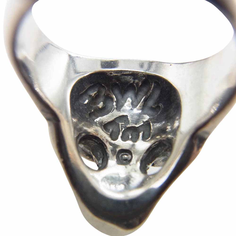 BILL WALL LEATHER ビルウォールレザー Good Luck Scull グッドラック スカル リング シルバー系 14号【中古】