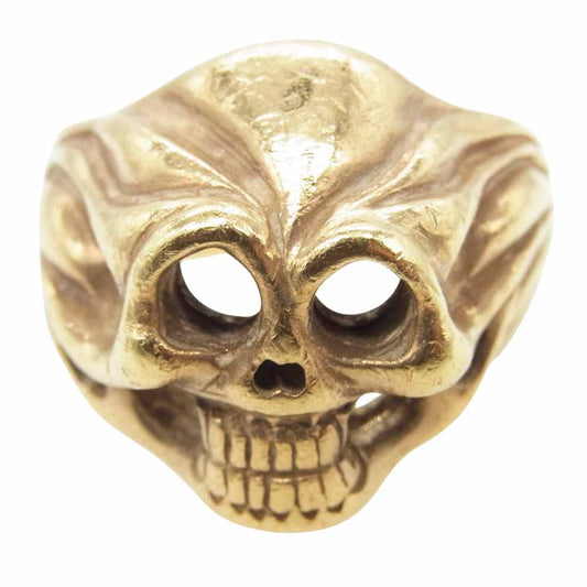 BILL WALL LEATHER ビルウォールレザー Ultimate Skull アルティメット スカル リング ゴールドコーティング スターリングシルバー ゴールド系 20.5号【中古】