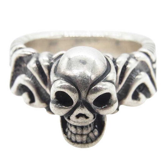 BILL WALL LEATHER ビルウォールレザー Small Ultimate Scull スモール アルティメット スカル リング シルバー系 19号【中古】