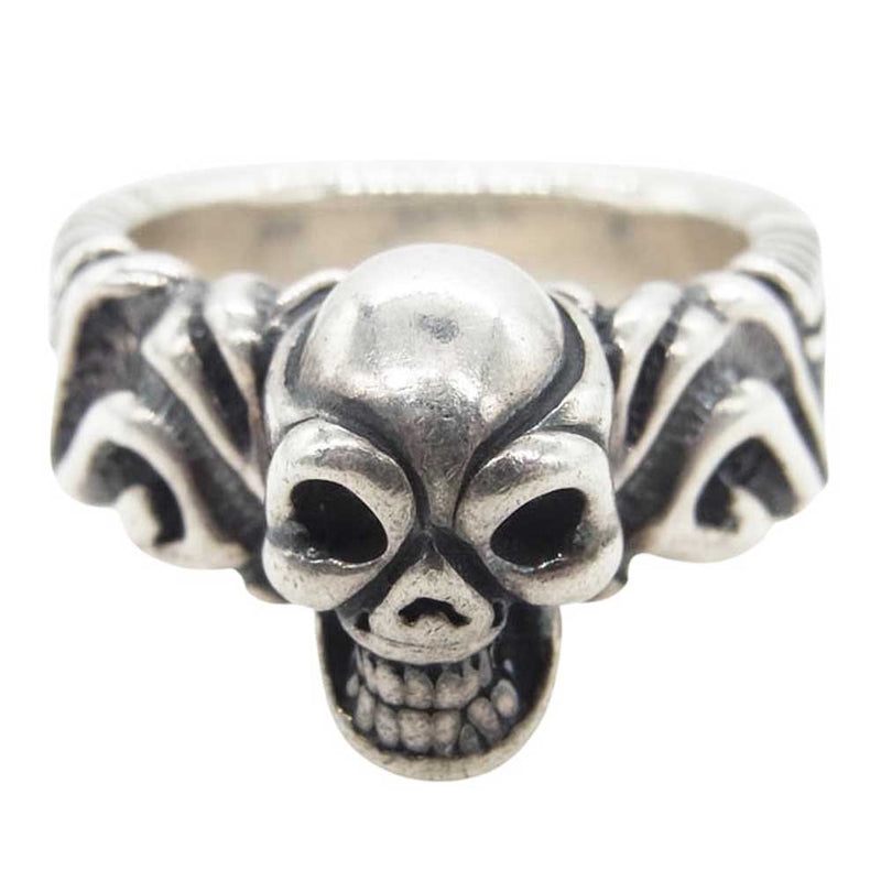 BILL WALL LEATHER ビルウォールレザー Small Ultimate Scull スモール アルティメット スカル リング シルバー系 19号【中古】
