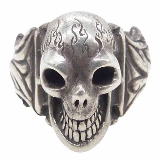 BILL WALL LEATHER ビルウォールレザー ヴィンテージ スカル リング シルバー系 15.5号【中古】