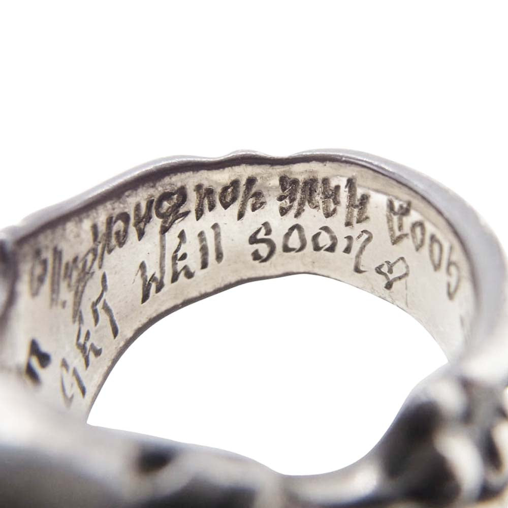 BILL WALL LEATHER ビルウォールレザー ヴィンテージ スカル リング シルバー系 15.5号【中古】
