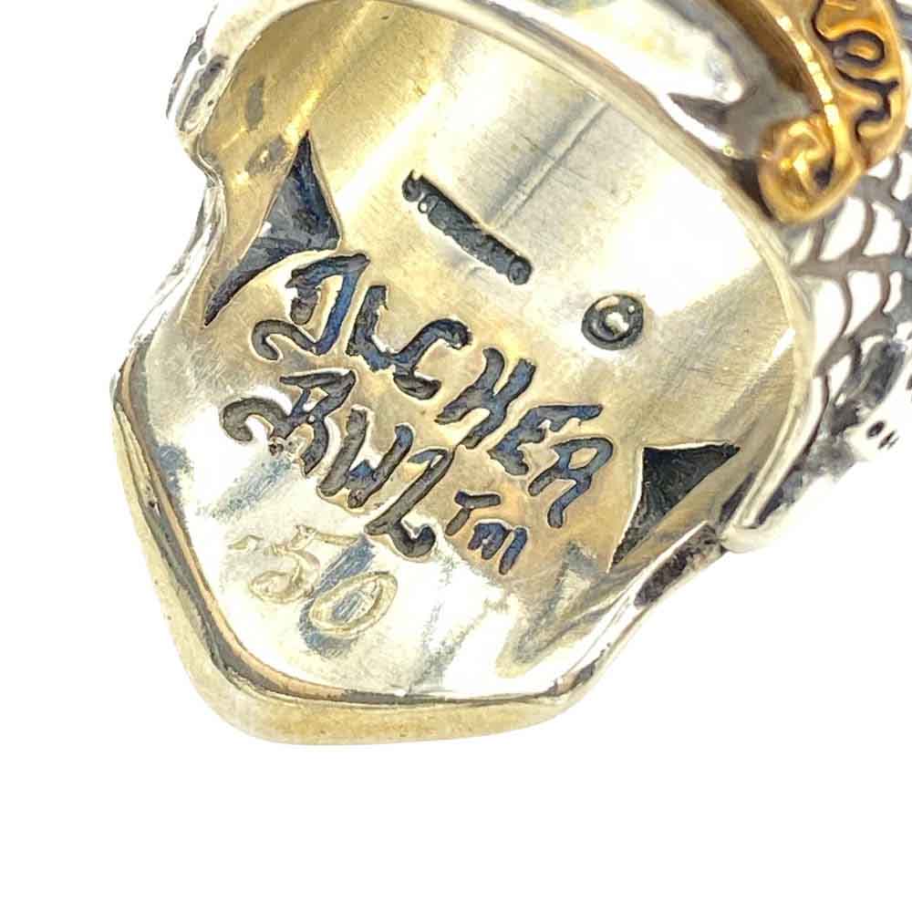 BILL WALL LEATHER ビルウォールレザー Jeff Decker BLUE EYED DEVILS Collections ジェフデッカー スカル リング シルバー系 16.5号【中古】