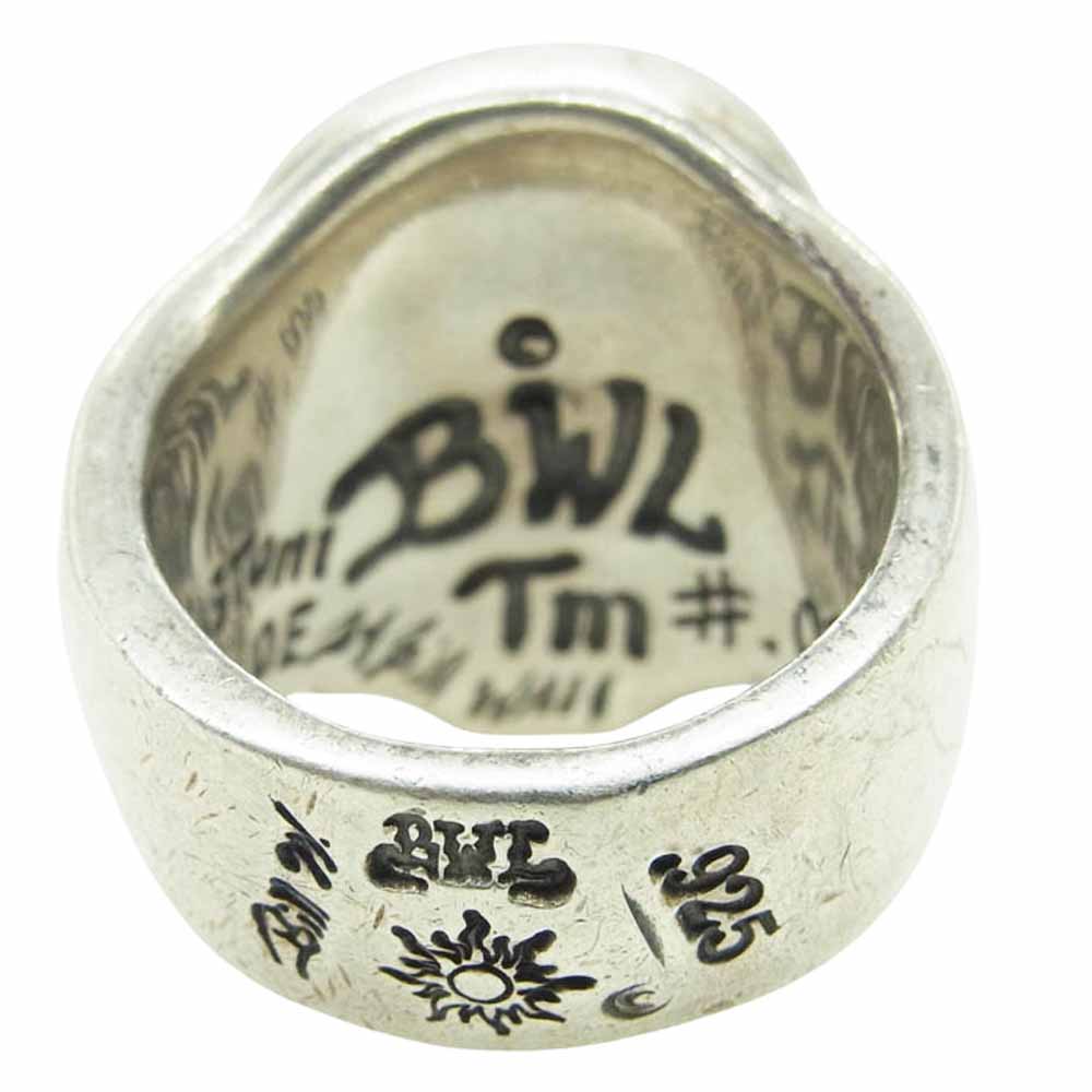 BILL WALL LEATHER ビルウォールレザー ラージ グッドラックスカルリング w/ ストーンアイ 21号【中古】